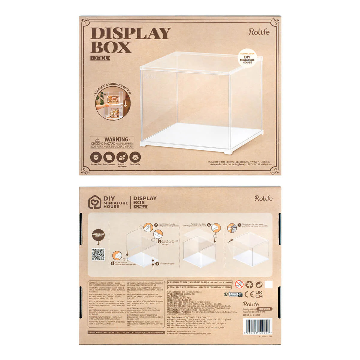 Miniature House Display Box DF03L, Rolife