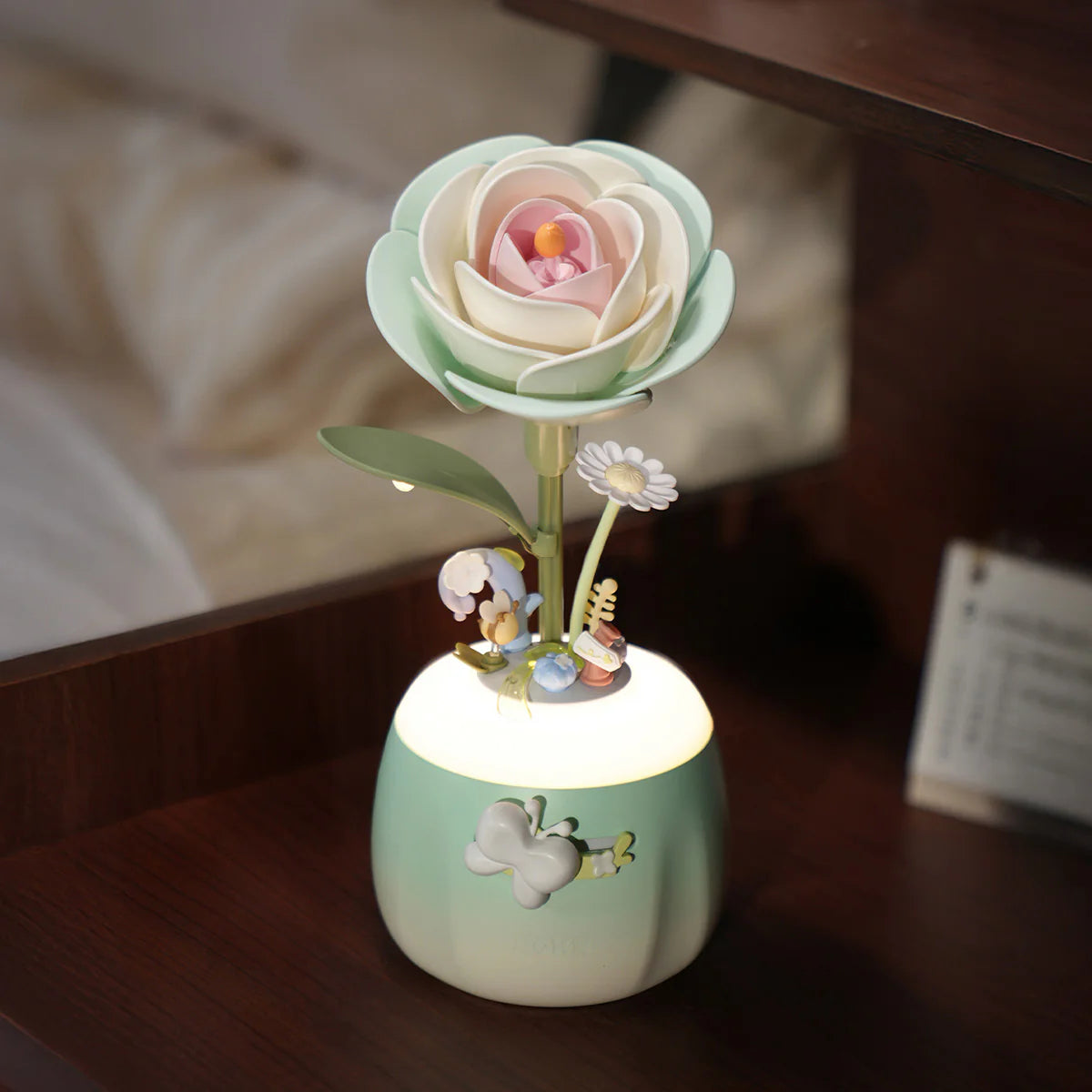 DIY 3D Flower Night Light: Minty Camellia Lamp AF02S, ROKR