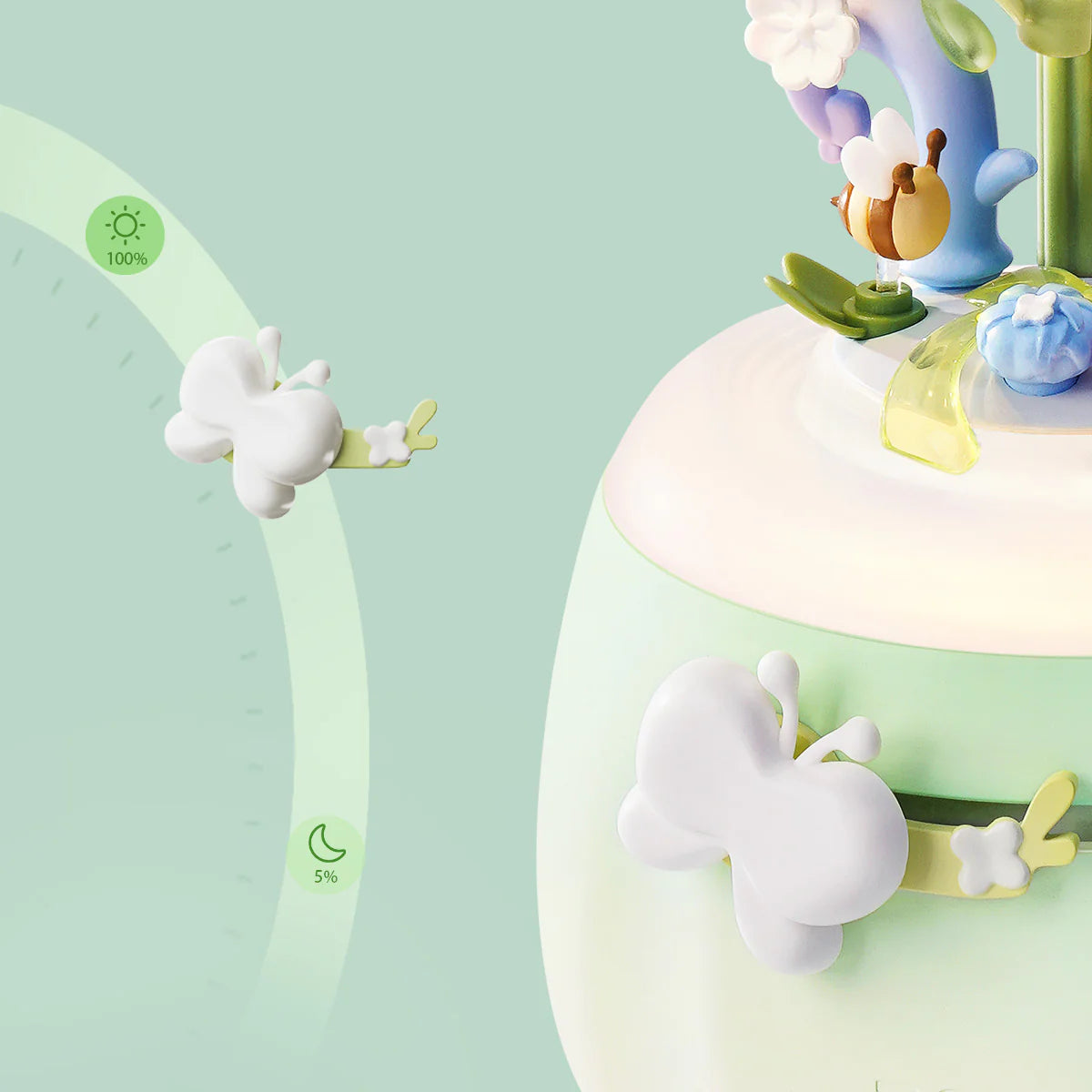 DIY 3D Flower Night Light: Minty Camellia Lamp AF02S, ROKR