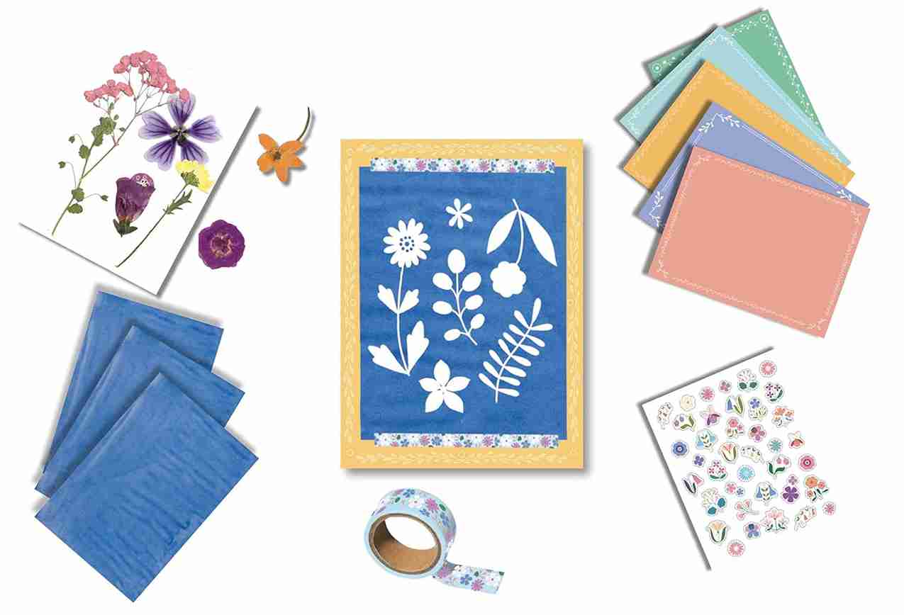 My artistic kit - Flowered pictures, AUZOU