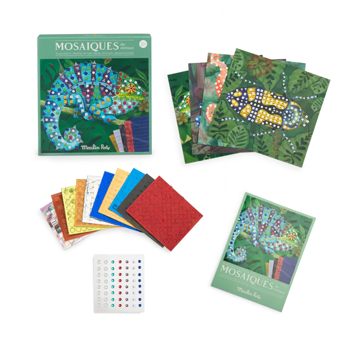 Mosaic craft kit: Tout autour du monde, Moulin Roty