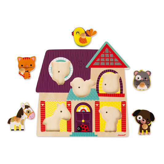 Musical Puzzle My Little Friends 5 pieces (wood)