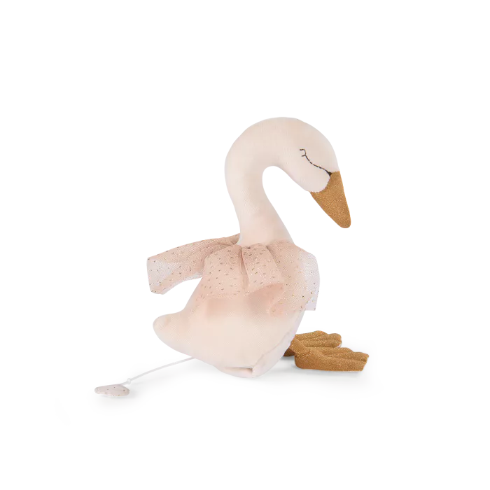 Plush musical swan: La Petite Ecole de Danse, Moulin Roty
