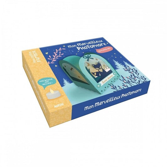 Artistic kit: My candle holder in paper, AUZOU