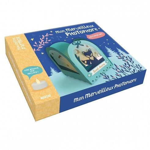 Artistic kit: My candle holder in paper, AUZOU