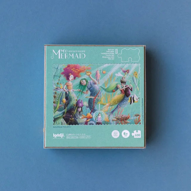 My Mermaid: 100 Pieces, Pocket Puzzle for Kids