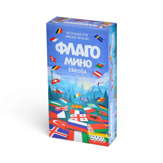 Настольная игра 10+: Флагомино Европа, Мир Хобби