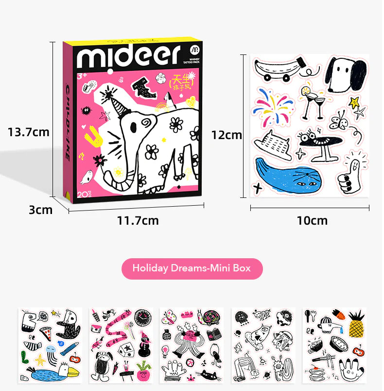 Playful Tattoo Stickers Basic Edition: Girls, Mideer