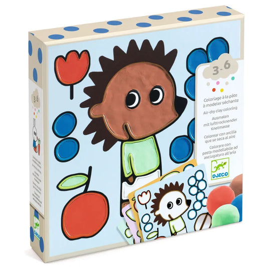 Naughty Garden Friends, Air-Dry Clay Colouring Set For Kids 3+