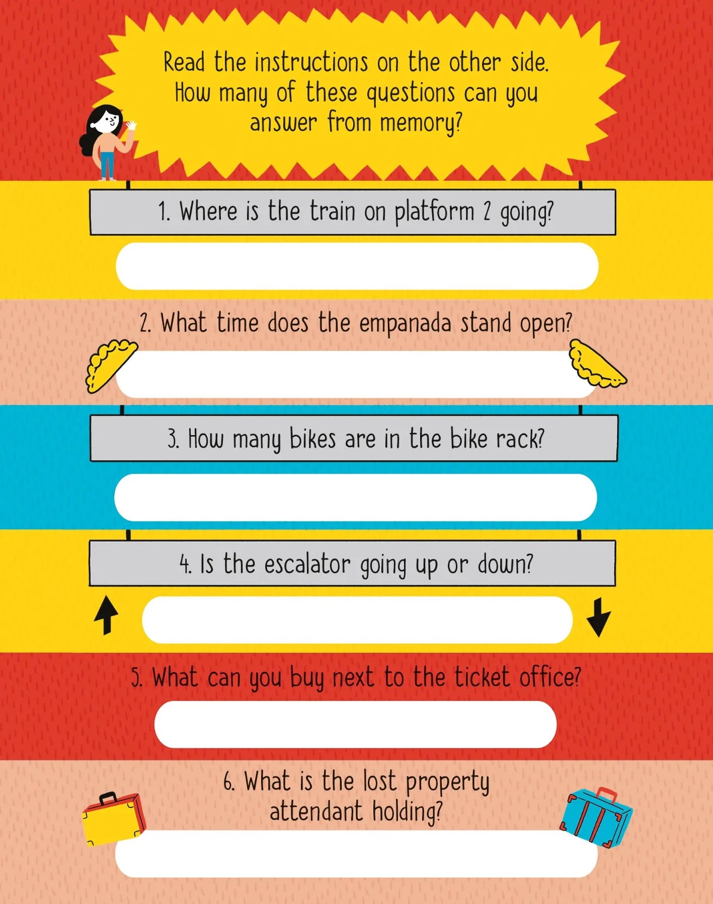 Never Get Bored on a Train: Puzzles and Games book, Usborne
