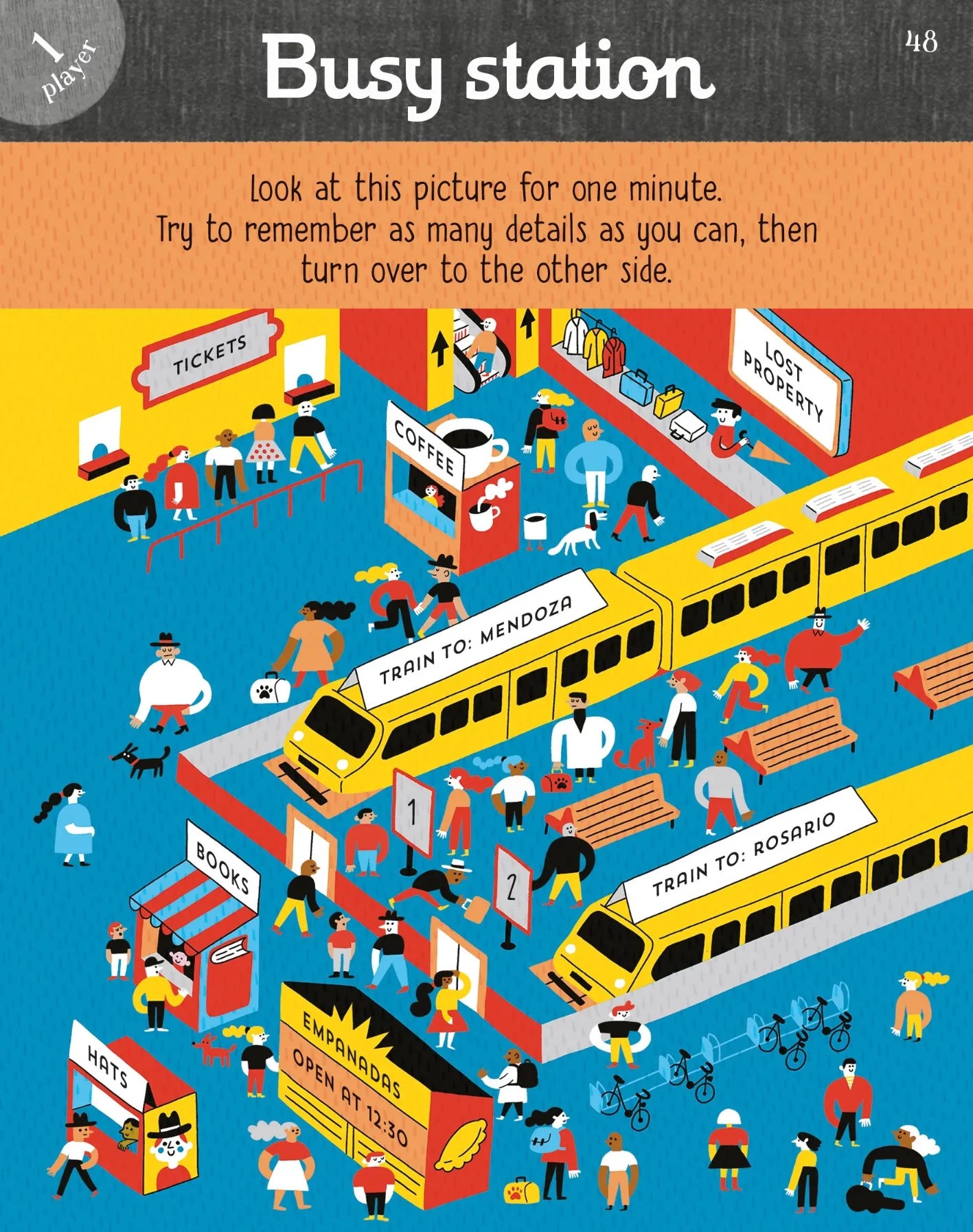 Never Get Bored on a Train: Puzzles and Games book, Usborne