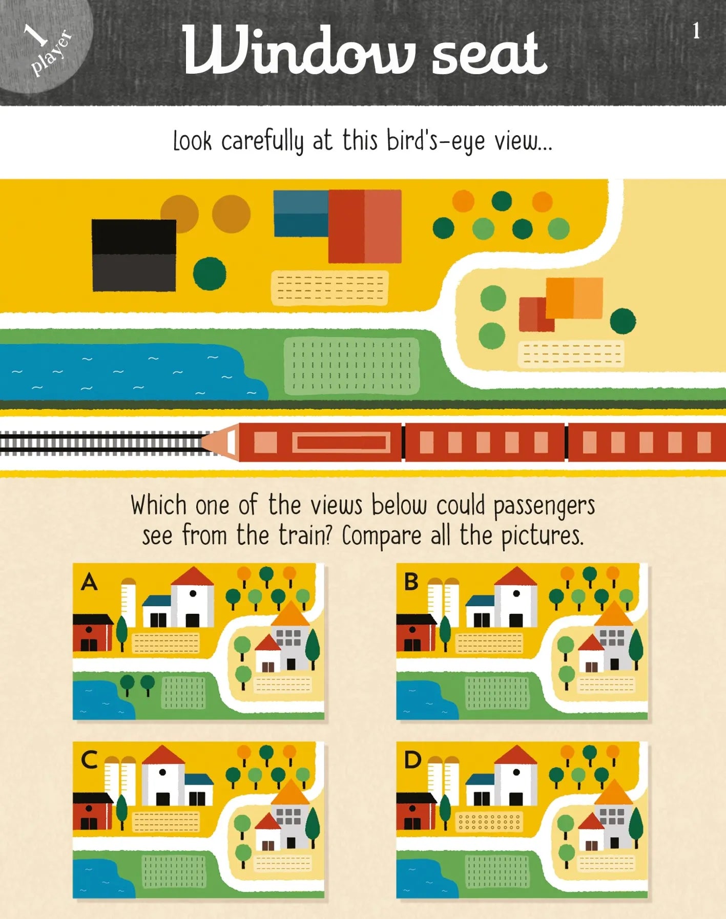 Never Get Bored on a Train: Puzzles and Games book, Usborne