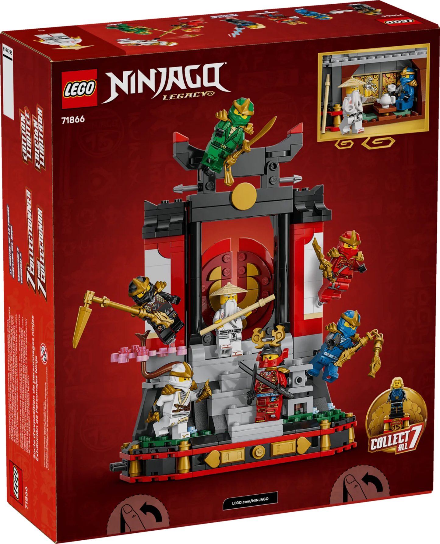 Ninja Character Display 15th Anniversary 71866, Lego NINJAGO