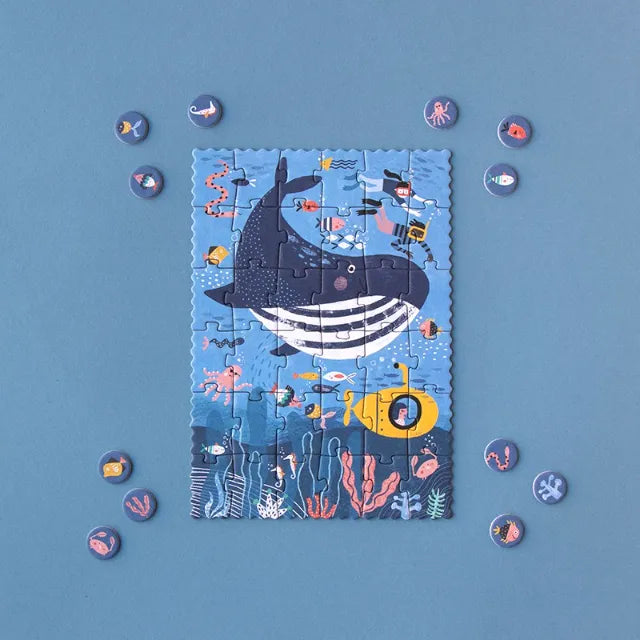 Ocean: 36 Pieces, Look & Find Tiny Puzzle for Kids 3+