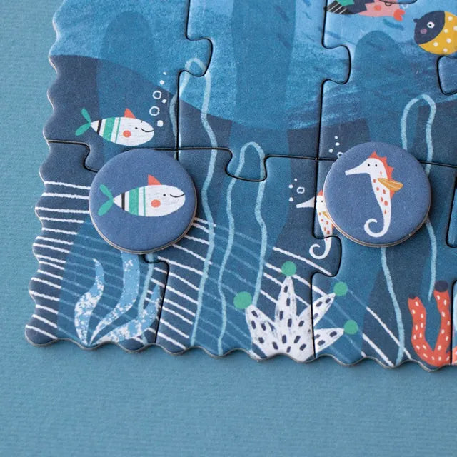 Ocean: 36 Pieces, Look & Find Tiny Puzzle for Kids 3+