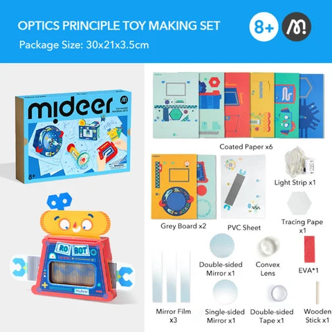 Toy Maker Material Set: Optics, STEM Kit for Kids 6+