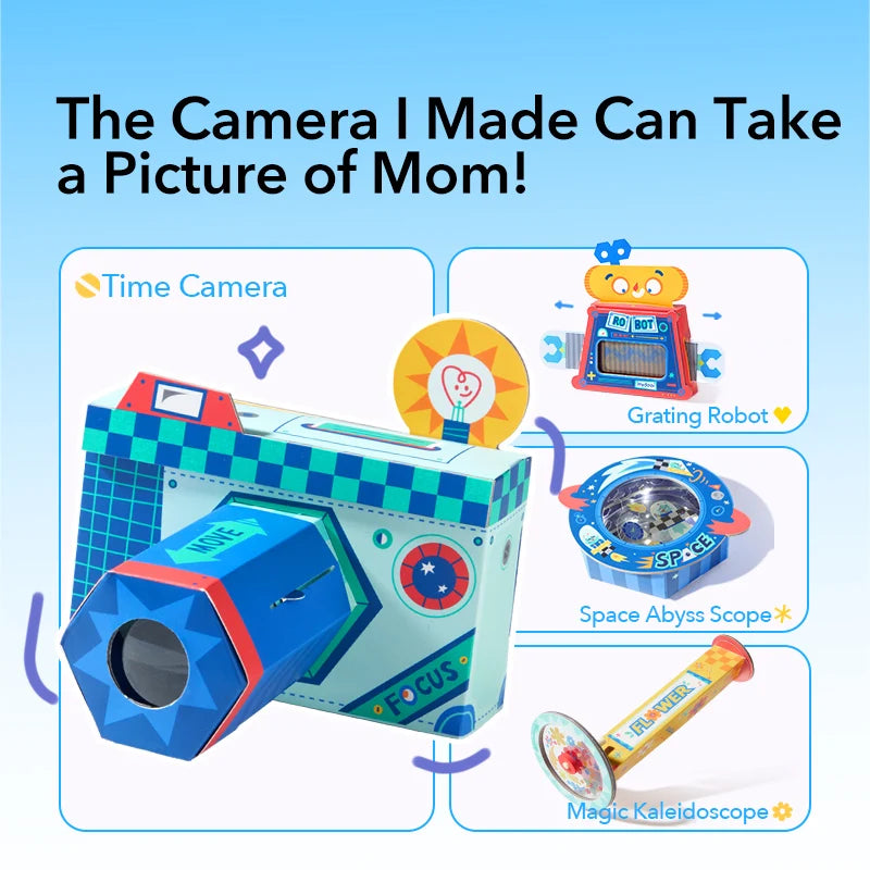Toy Maker Material Set: Optics, STEM Kit for Kids 6+
