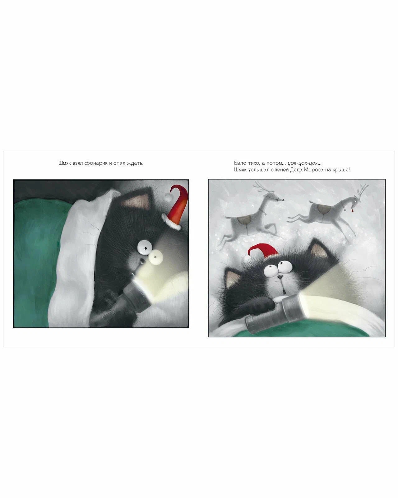 Книжки-картинки (мягкая обложка). Котёнок Шмяк. С Новым годом, Шмяк! Роб Скоттон