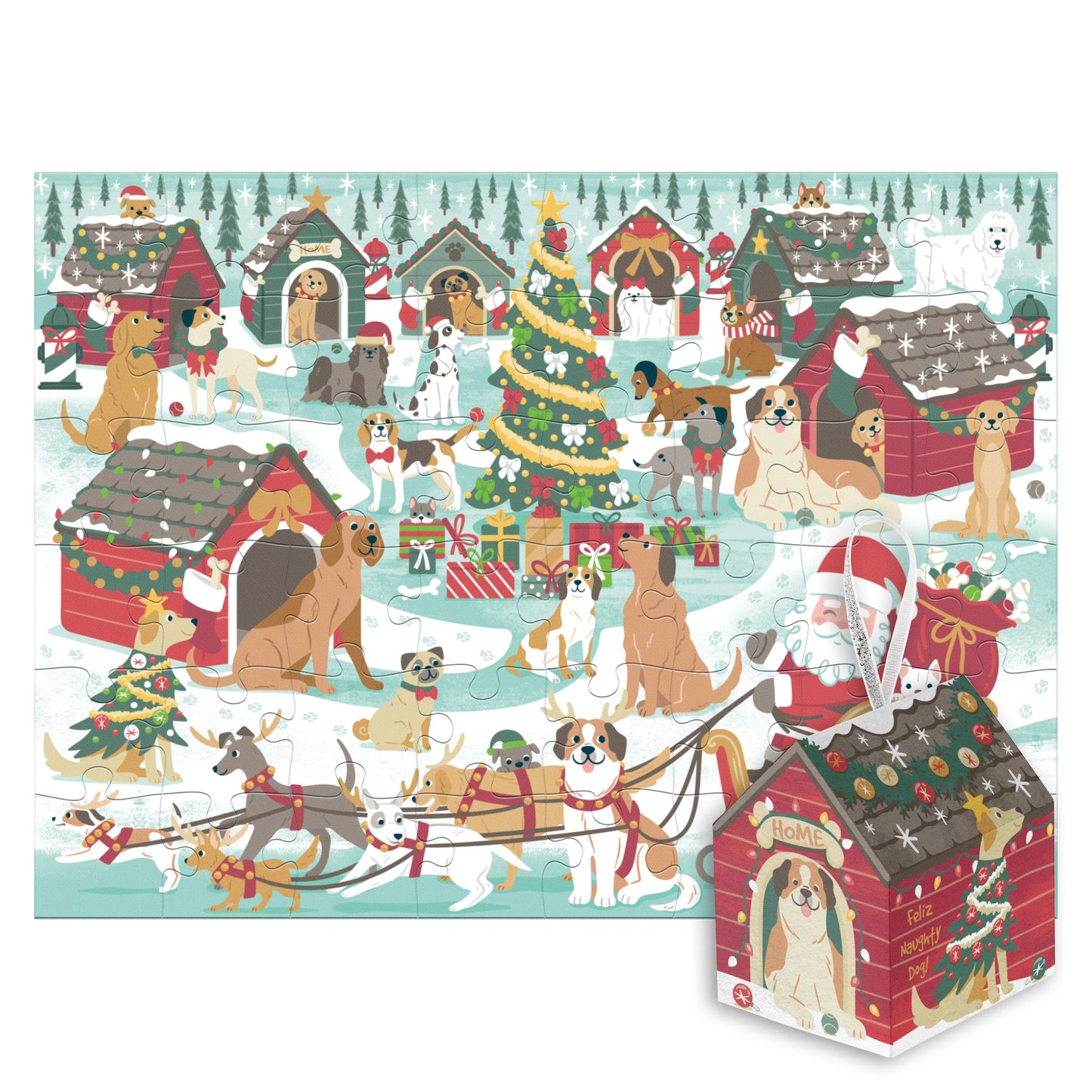 Ornament Puzzle: Dog, 48 pcs, Stephen Joseph