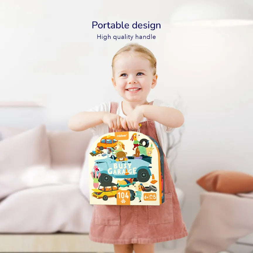 Our World, Portable Gift Puzzle for Kids, 100 Pieces