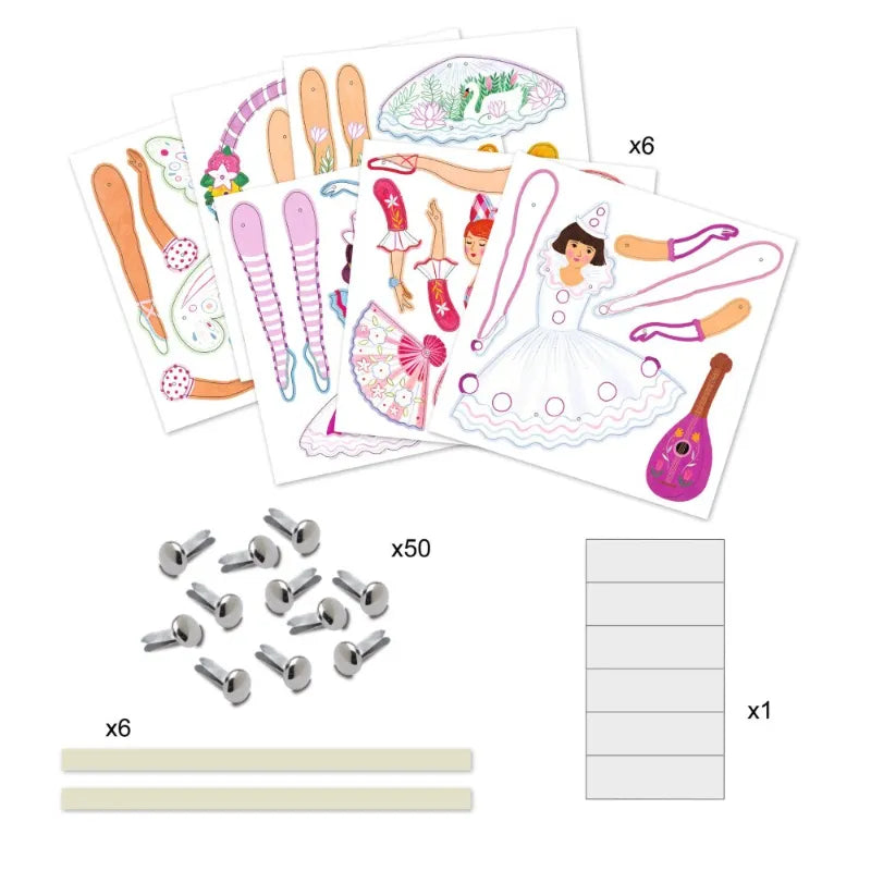 Paper Craft: Makes Ballerinas Puppets, Djeco