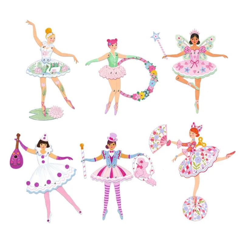 Paper Craft: Makes Ballerinas Puppets, Djeco