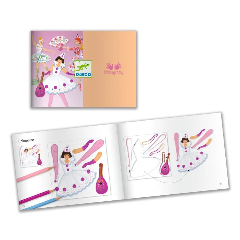 Paper Craft: Makes Ballerinas Puppets, Djeco
