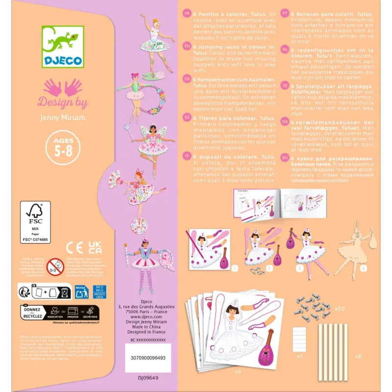 Paper Craft: Makes Ballerinas Puppets, Djeco
