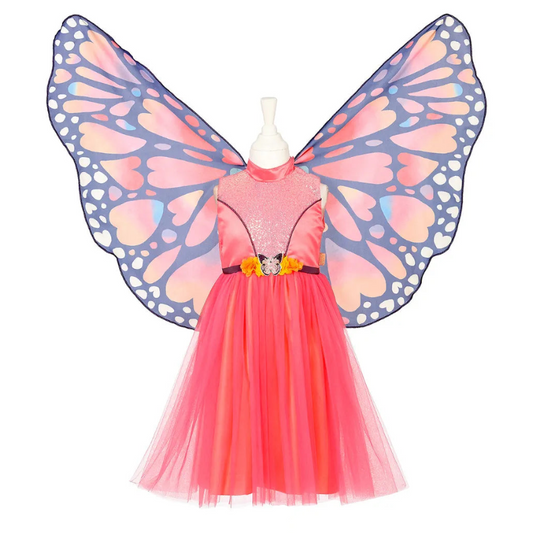 Papillon, Butterfly Dress & Wings Set for Kids 5-10