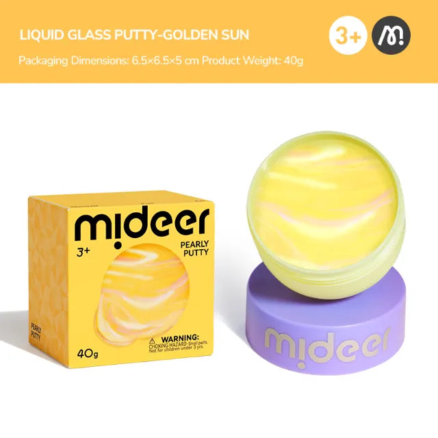 Pearly Putty Gold, Sensory Slime for Kids 3+