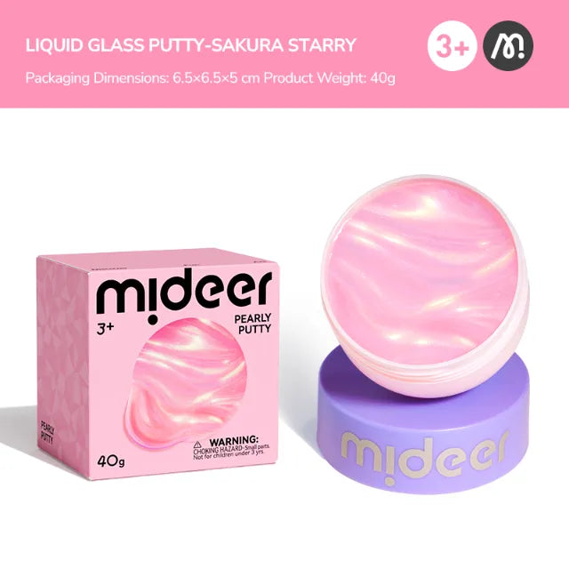 Pearly Putty Pink, Sensory Slime for Kids 3+