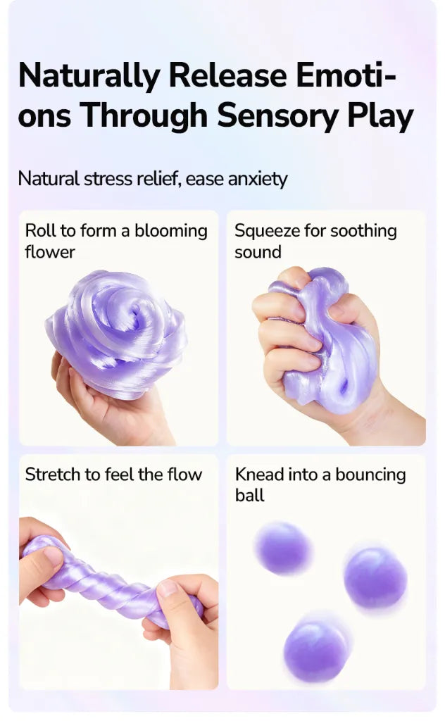 Pearly Putty Pink, Sensory Slime for Kids 3+