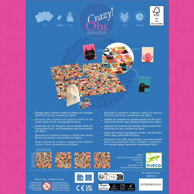 Photo Booth, Observation Board Game For Kids 4+
