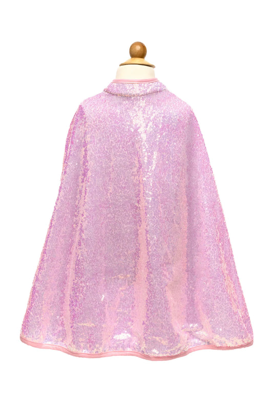 Pink Sequins, Costume Cape For Kids 6+