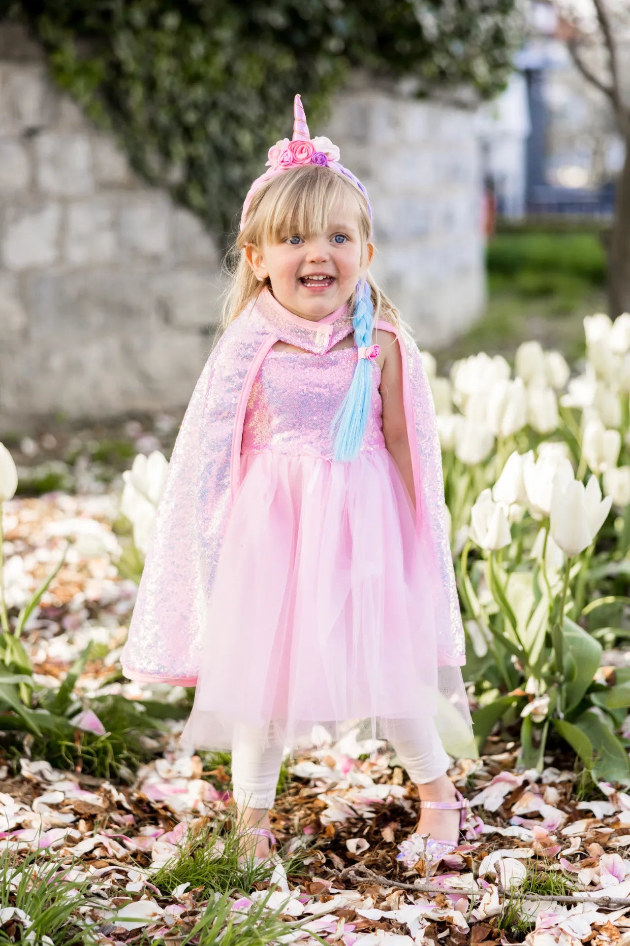 Pink Sequins, Costume Cape For Kids 6+