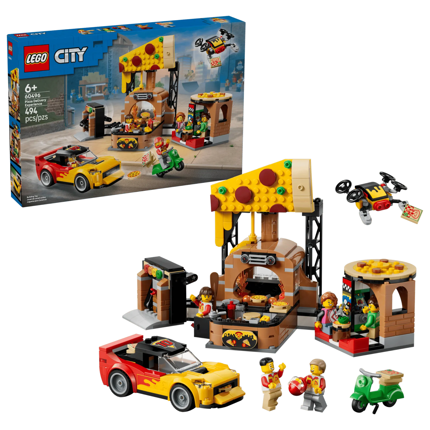 Pizza Delivery Experience with Vehicles 60496, Lego City