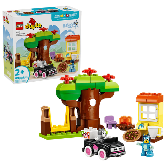 Pizza Girls with Muffin and Bluey 10469, Lego DUPLO