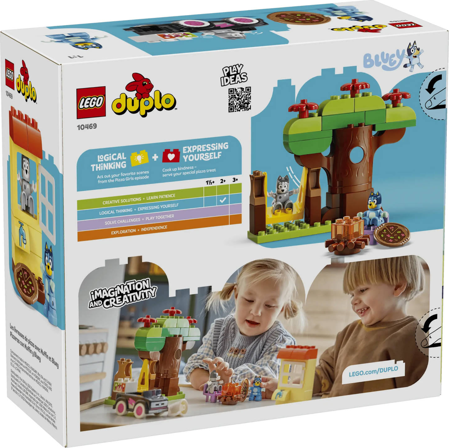 Pizza Girls with Muffin and Bluey 10469, Lego DUPLO