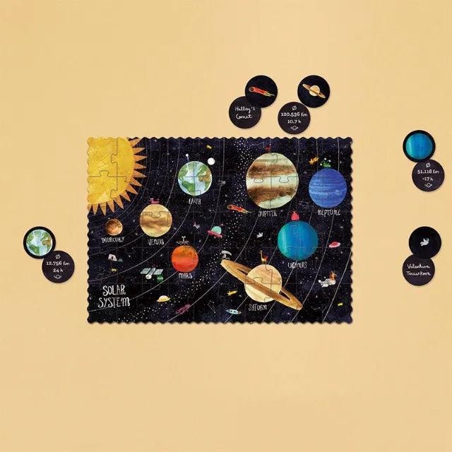 Planets: 50 Pieces, Look & Learn Tiny Puzzle for Kids