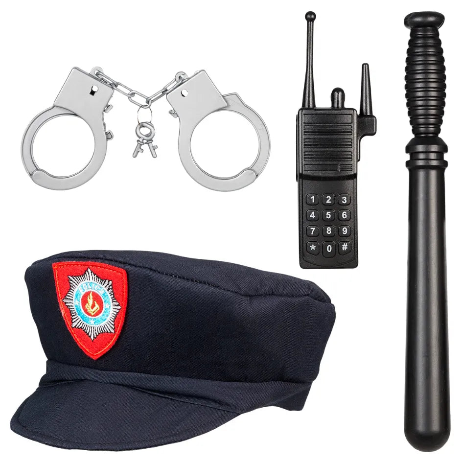 Policeman, Role Play Costume for Kids 4-7