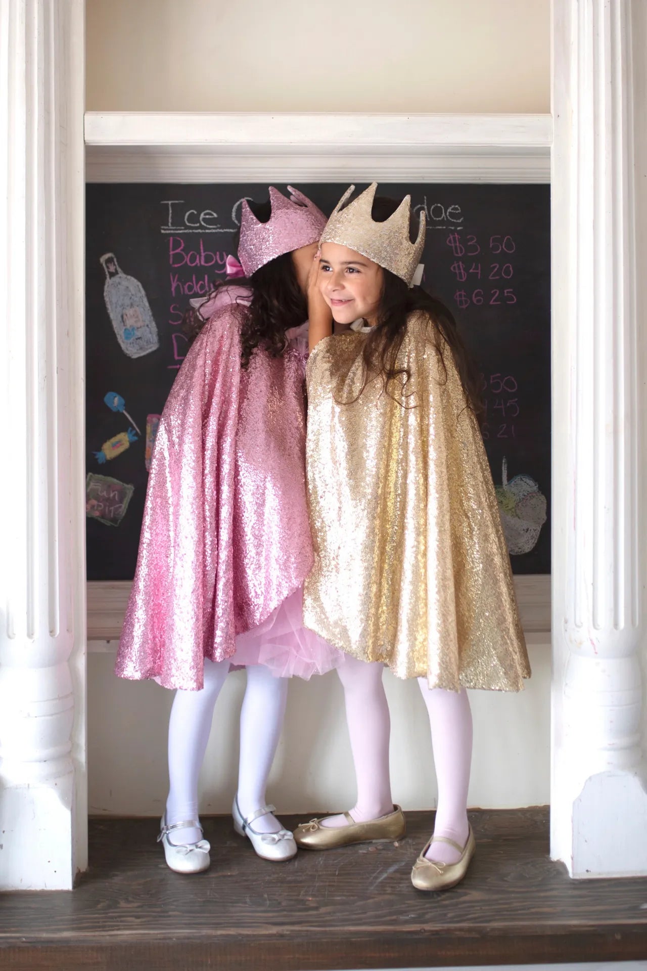 Precious Pink Sequins, Costume Cape For Kids 3+
