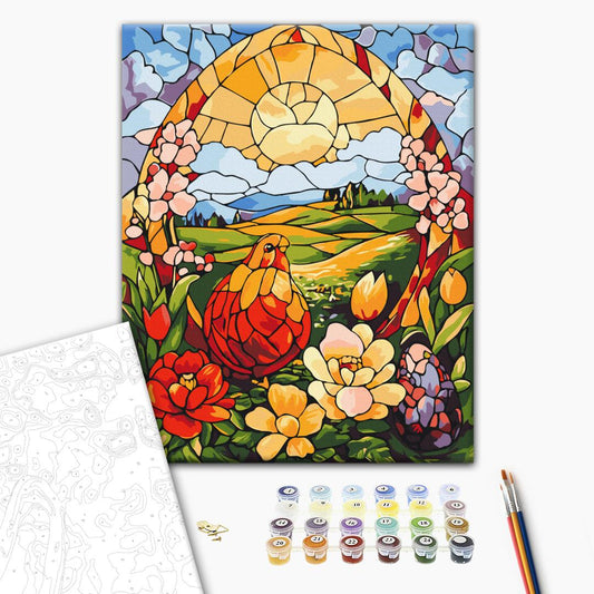 Festive morning Paint by Numbers, Brushme