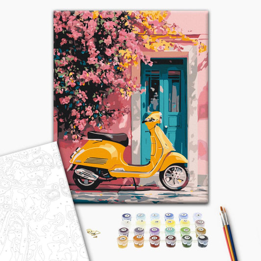 A walk in retro style Paint by Numbers, Brushme