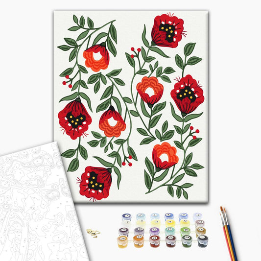 Garden in full bloom Paint by Numbers, Brushme