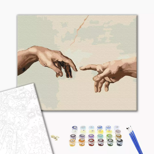 The Creation of Adam Paint by Numbers, Brushme