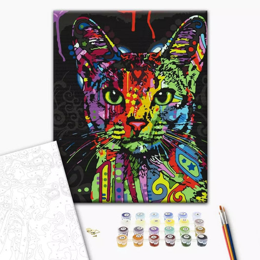 Аbyssinian cat Paint by Numbers, Brushme