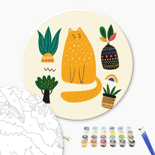 Orange moore Paint by Numbers, Brushme