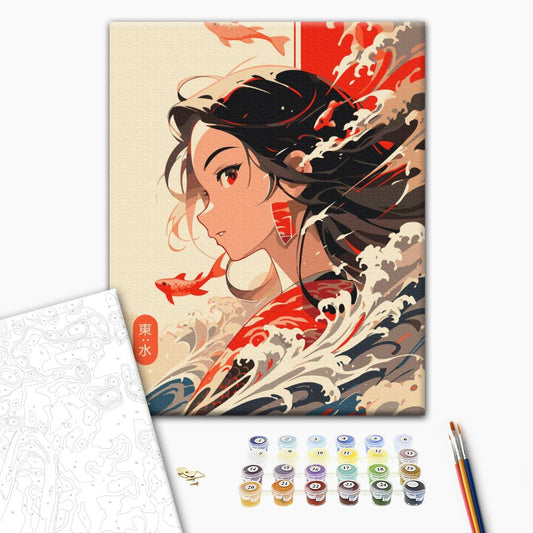 The element of water Paint by Numbers, Brushme