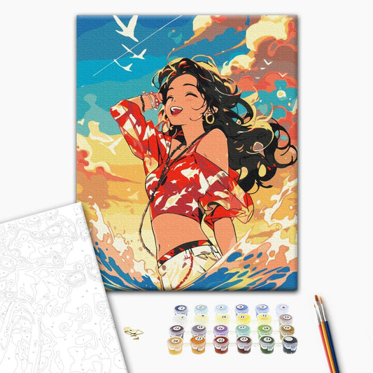 In the rhythm of the waves Paint by Numbers, Brushme