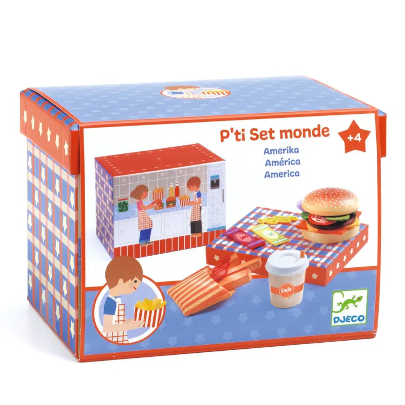 P'ti Set America, Pretend Play Toy For Kids 4+